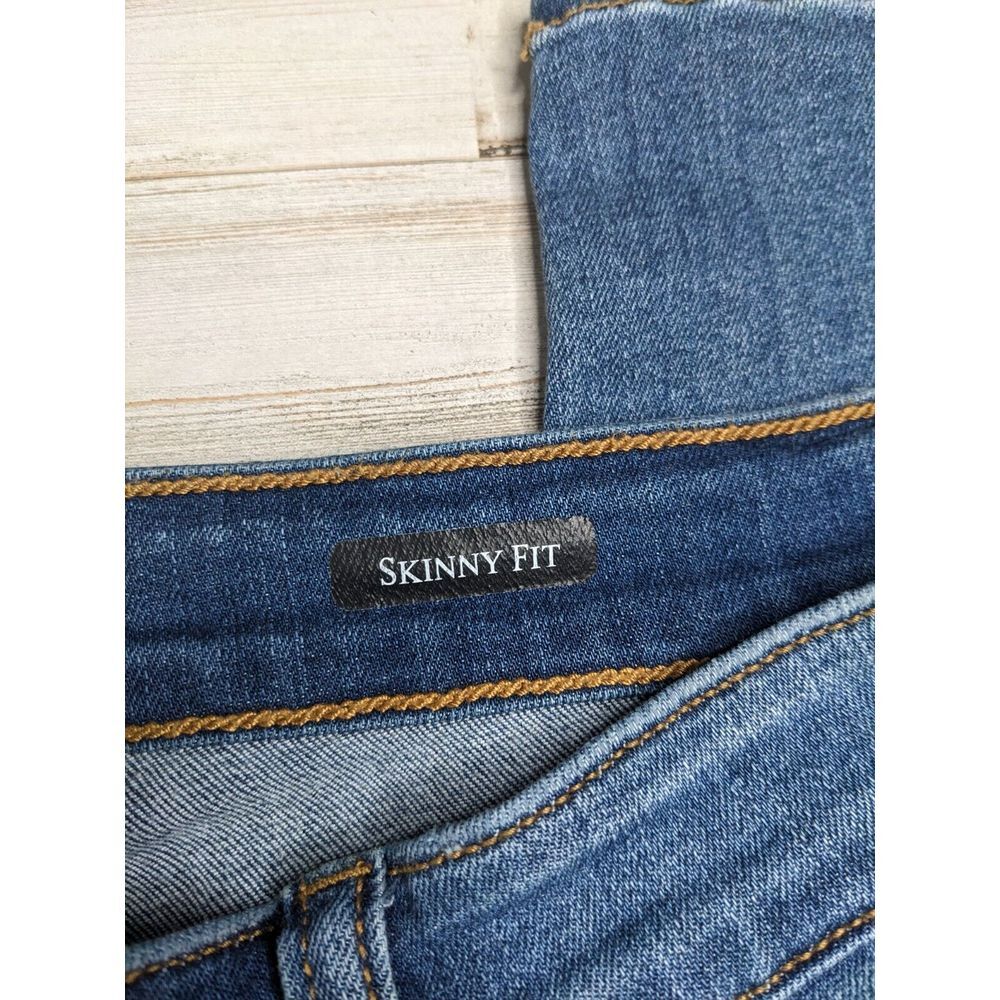 Judy Blue Skinny‎ Fit Mid-Rise Skinny Jeans Sz 13/31 (32x29) Stretch Distressed - Picture 6 of 12